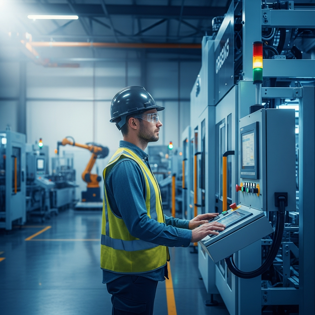 Opérateur industriel en environnement de production